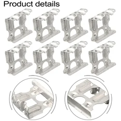 10Pc 30mm Aluminum Solar Panel Water Drainage Clip Auto Remove Stagnant Water Dust Mud PV Panel Water Drained Away Clip