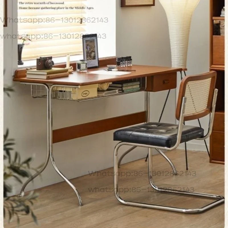 Simple Nordic office desk and computer desk in family study