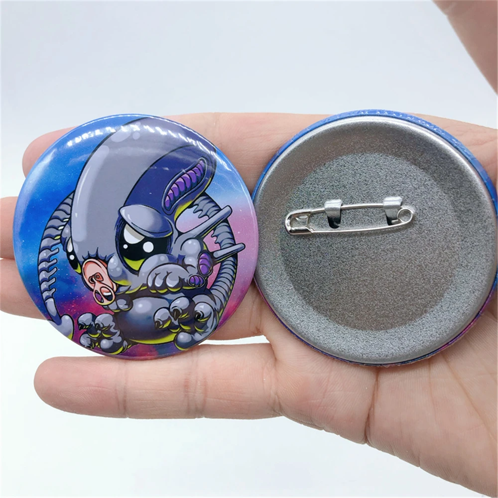 Film Alien Predator Cosplay Abzeichen Pin SPTE Weißblech Brosche Zubehör Weihnachtsgeschenk