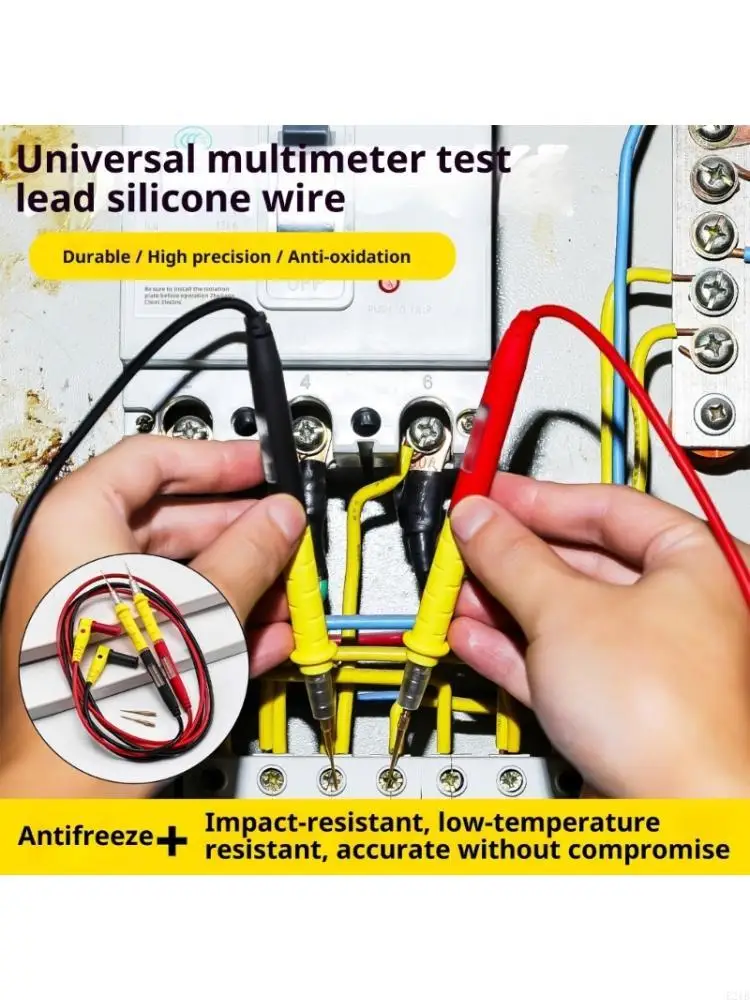 

Digital Multimeter Pen Steel Needle Test Probes 110cm Multimeter Probe Wire Pen