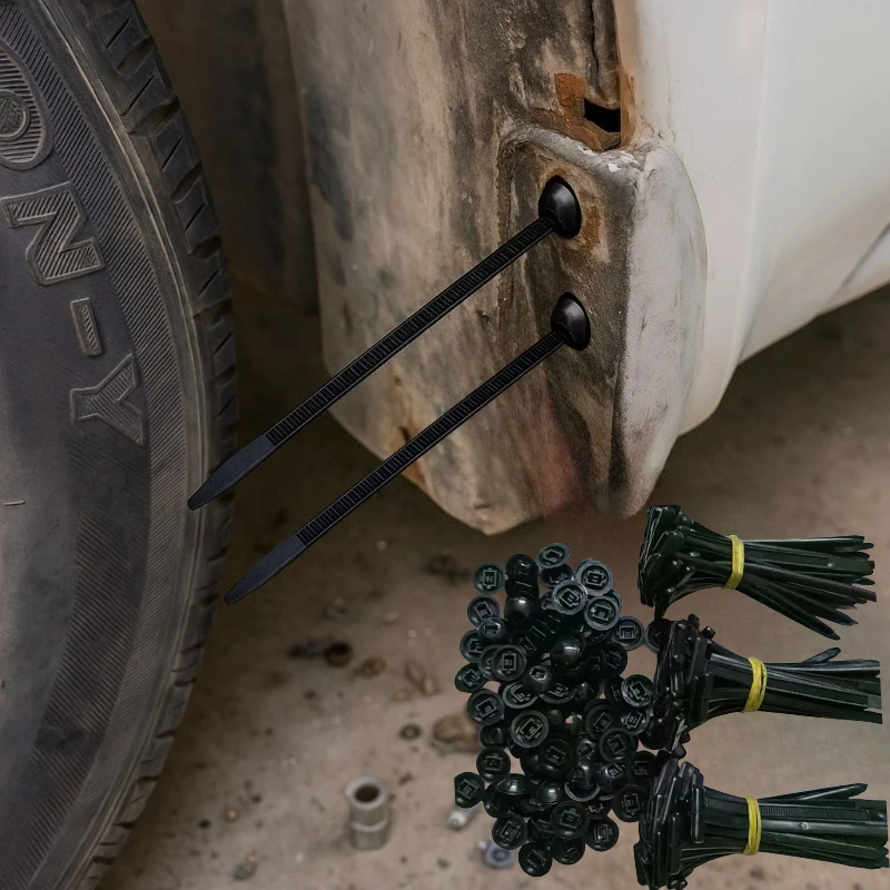 

Universal Nylon Cable Tie Buckle Auto Fastener Screw Replacement Clip Car Fender Trunk Engine Guard Panel Wire Management Secure