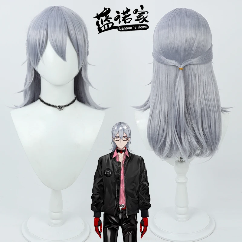 

NOCTYXFulgur Ovid Cos Cosplay Wig Halloween Carnival Party Props Synthetic Hair Heat Resistant Fiber + Wig Cap