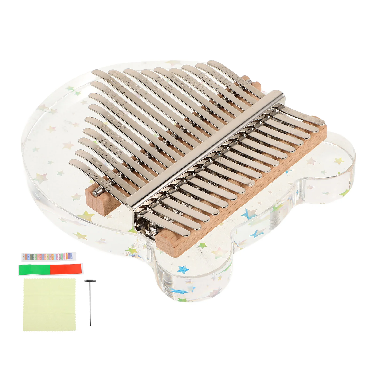 

Thumb Clear Acrylic Piano Beginner Kalimba Small Musical Instrument Hand Finger Miniature