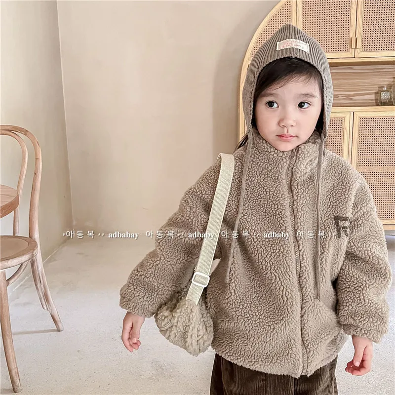 

Boys Coat Overcoat Jacket Windbreak Outerwear 2024 Fuzzy Winter Autumn Cotton High Quality Christmas Gift Children's Clothing