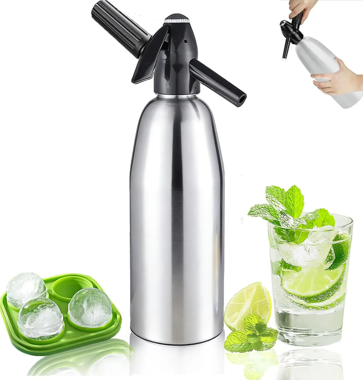 Soda Siphon,1L Soda…