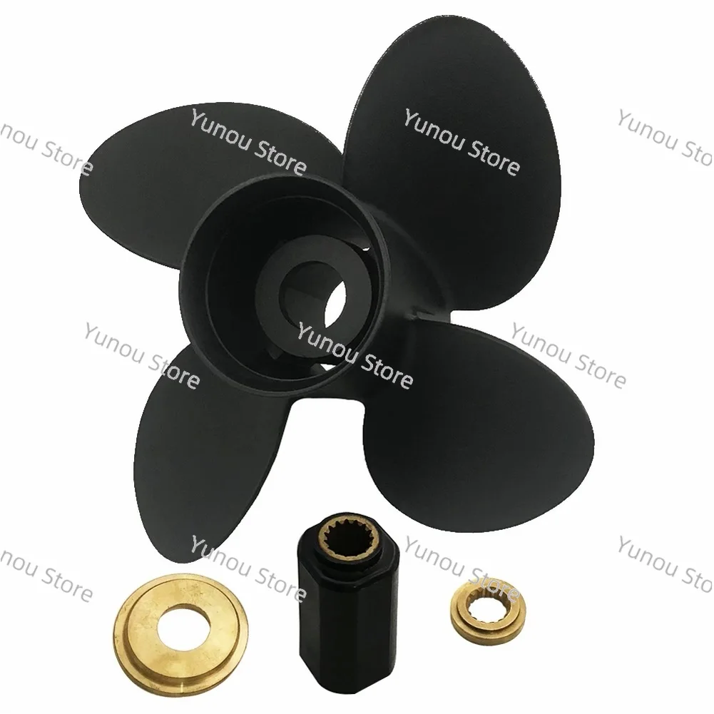 Blades Propeller 12.8x19 for Mercury Outboard 40-140HP 15 Tooth Spline OEM: 48-8M8026600 12 3/4x19 4