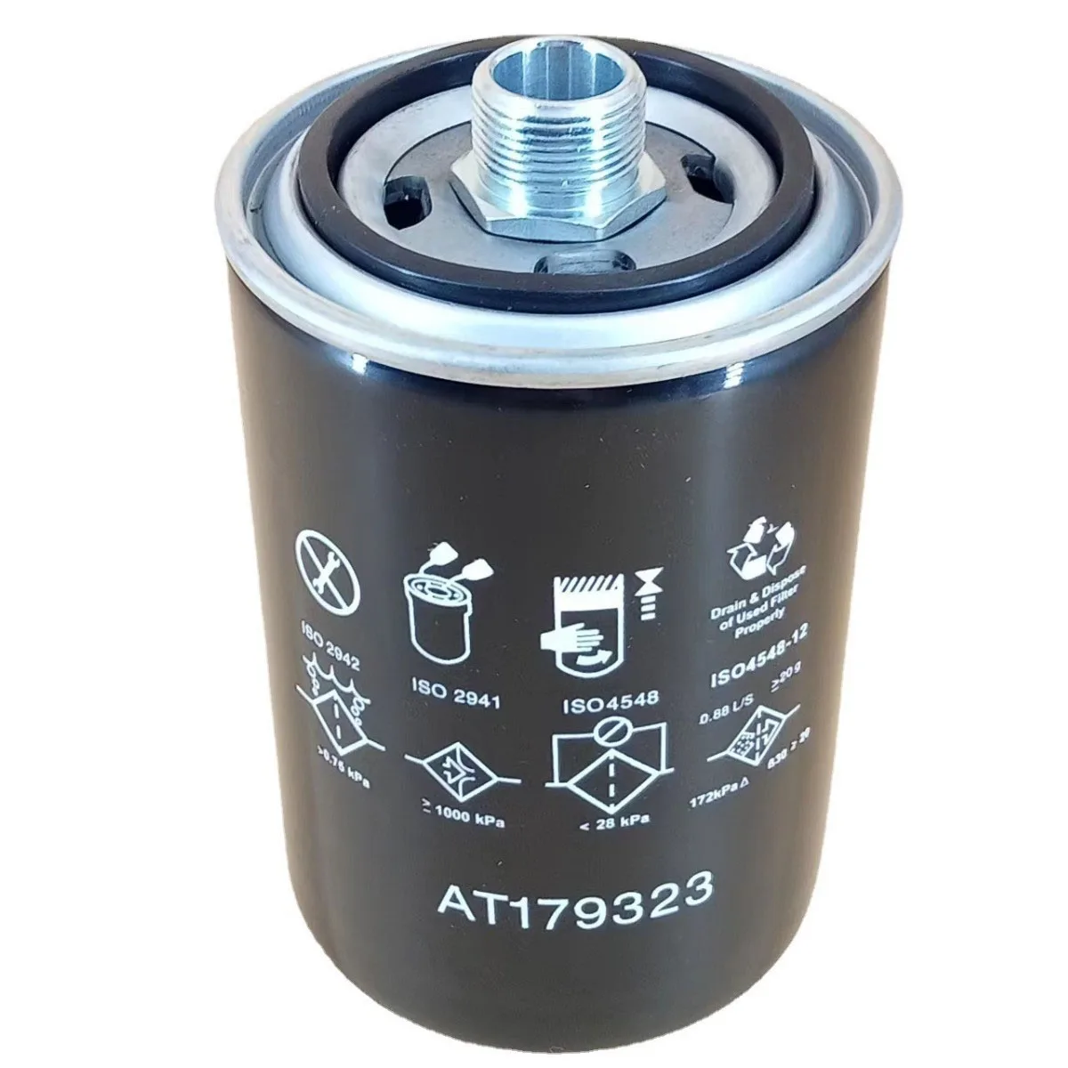 AT179323 Auto Trans Oil Filter Compatible with John Deere Backhoe Loader 210E 210LJ 310E 310G 310J Replace P551757 HF6316