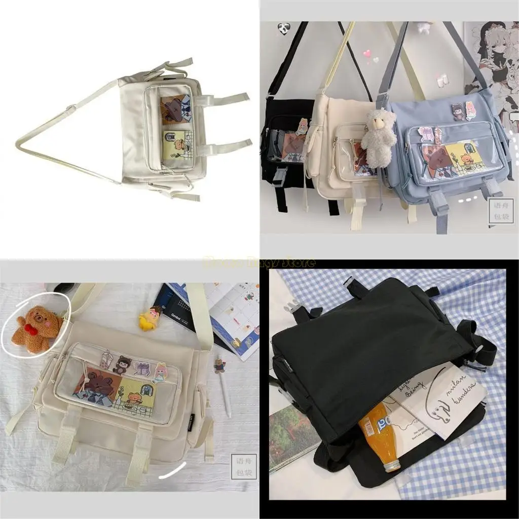 

X90d японские школьники девочек по кроссовым мешкам Нейлоновая книжная сумка прозрачная итабаг