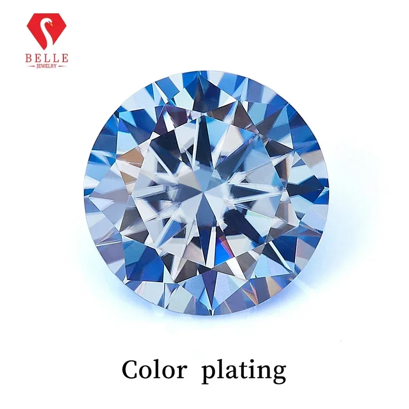 

Moissanite Stone(Big Factory)New Brilliant Round Plating Color Loose Moissanite Stone D Color GRA Certificate Gems beads diy