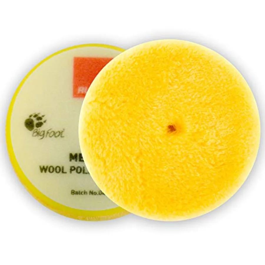 

Rupes Yellow Medium Wool Pad 145mm/ 5.75in - 3 Pack - Polishing Pad - Provide an Ultra Smooth Polishing Action