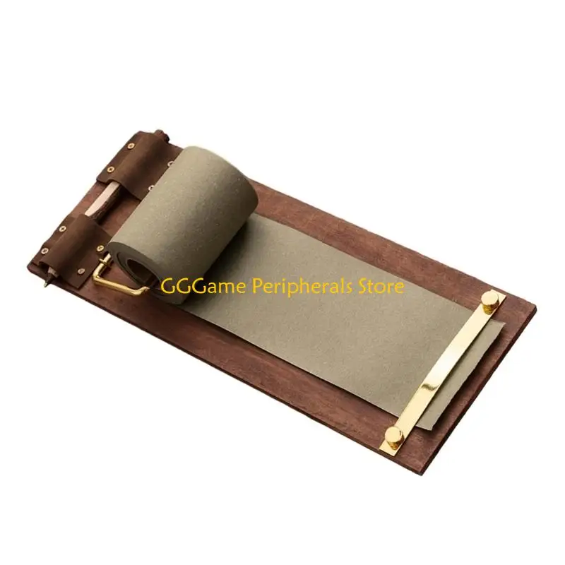U55B Retro Clipboard Writing Pad With Cutter Wall Hanging Memos Board For Office