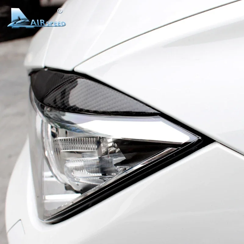 

Real Soft Carbon Fiber Car Headlight Eyebrows Sticker Decoration for 3 Series BMW F30 320i 316i 2013 2014 2015 Car Accessories