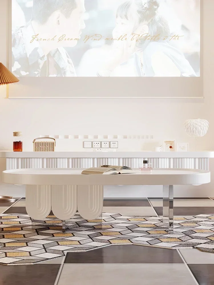 Coffee Table TV Cabinet Combination Small Apartment Simple Modern Light Luxury High-End Storage Integrated