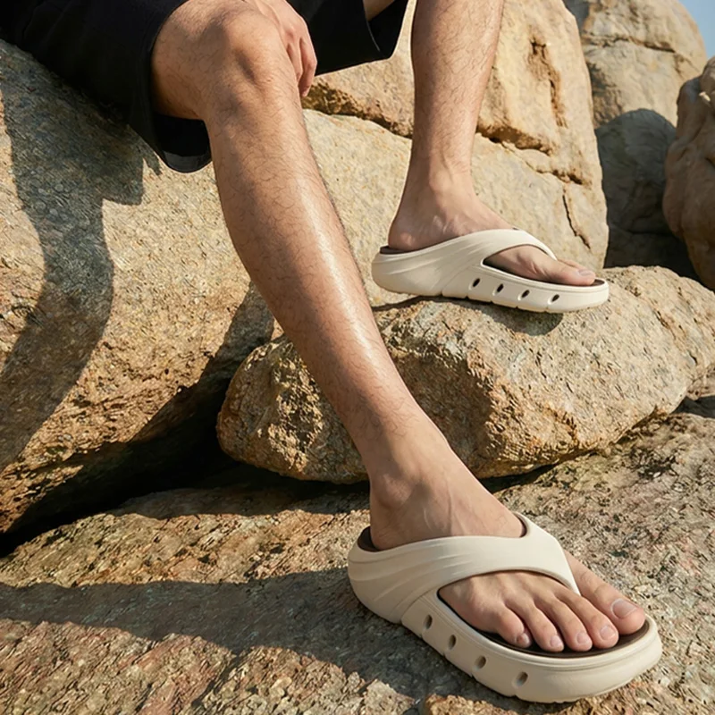 Brand Men's Summer Soft Soles EVA Flip-Flops Fashion Mix Colorful Waterproof Slippers Male Comfortable Platform Clip Toe Sandals