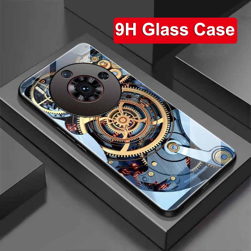 9H Glass Hard Case For Nubia Z50S Pro Cases Z50SPro Tempered Glass Fundas For Nubia Z50 S Pro Phone Cover