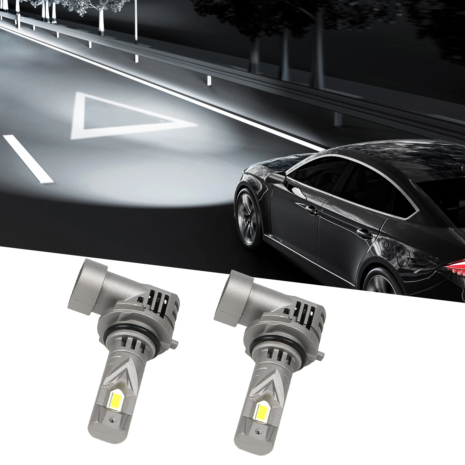 For 9006 LED Headlight Bulb Conversion Kit, Low Beam, White, Super Bright 6500K