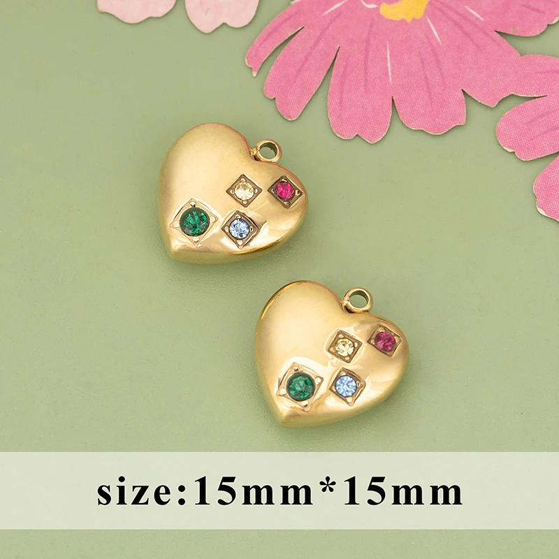 assoonas MF07, Schmuckzubehör, 316L-Edelstahl, nickelfrei, handgefertigt, Anhänger, Schmuckherstellung, DIY-Anhänger, 4 Stück/Set. – Detail 2