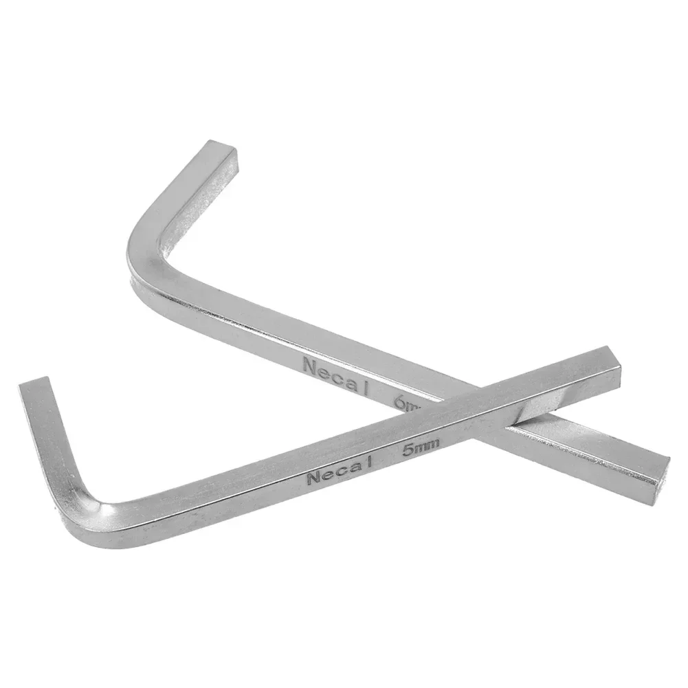 7pcs L-Shape Square Head Wrench 3mm-10mm Silver Chromium Vanadium Steel Wrench For Tightening Square Screws Hand Tools