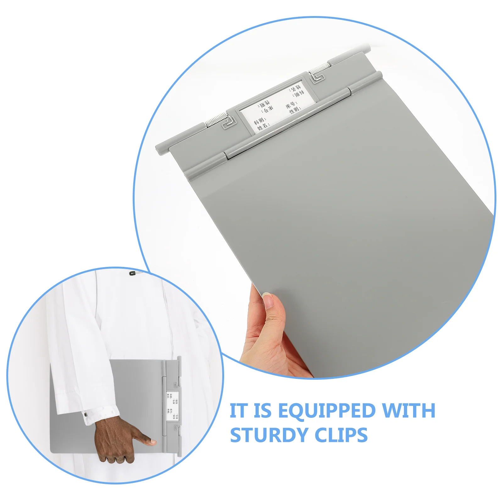 حافظة للتمريض، قاعدة ملف ورقية خفيفة الوزن، تصميم صلب للكتابة الدائمة في المستشفيات، لوحة الكتابة الرقمية