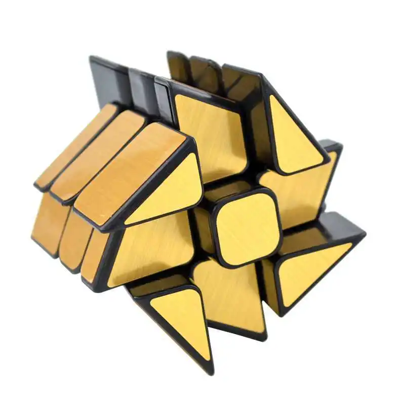 Kubus Cermin Kecepatan 3x3x3 Kubus Kincir Angin Puzzle Putar Kokoh dan Halus Mainan Edukasi untuk Dewasa Anak-anak Zauberwürfel