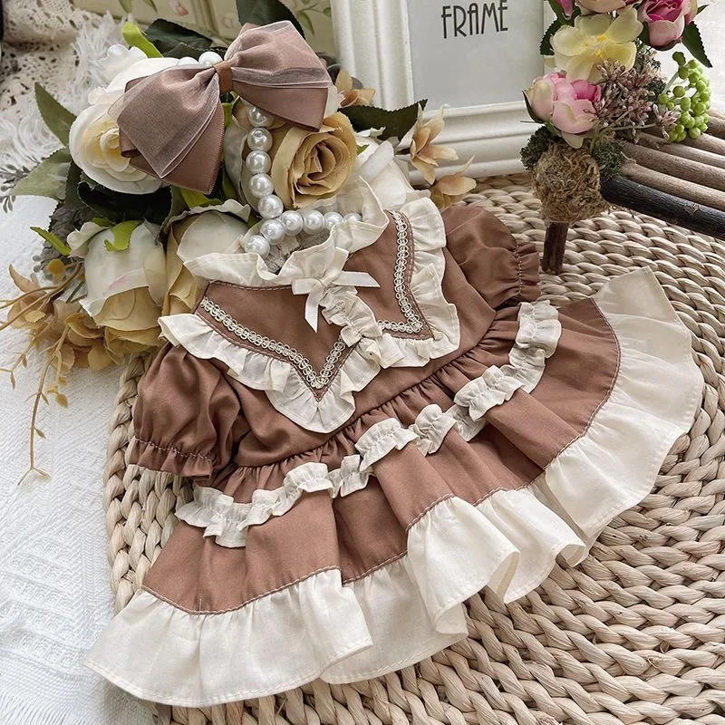 Retro Design Style Dress 15CM 20CM 40CM Cotton Doll Clothes Free Shipping