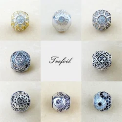 DIY Beads Yin-yang Sun Star Charm 5mm Hole, 925 sterling Silver Jewelry Trendy Gift For Women Men Fit Bracelets Necklace Choker
