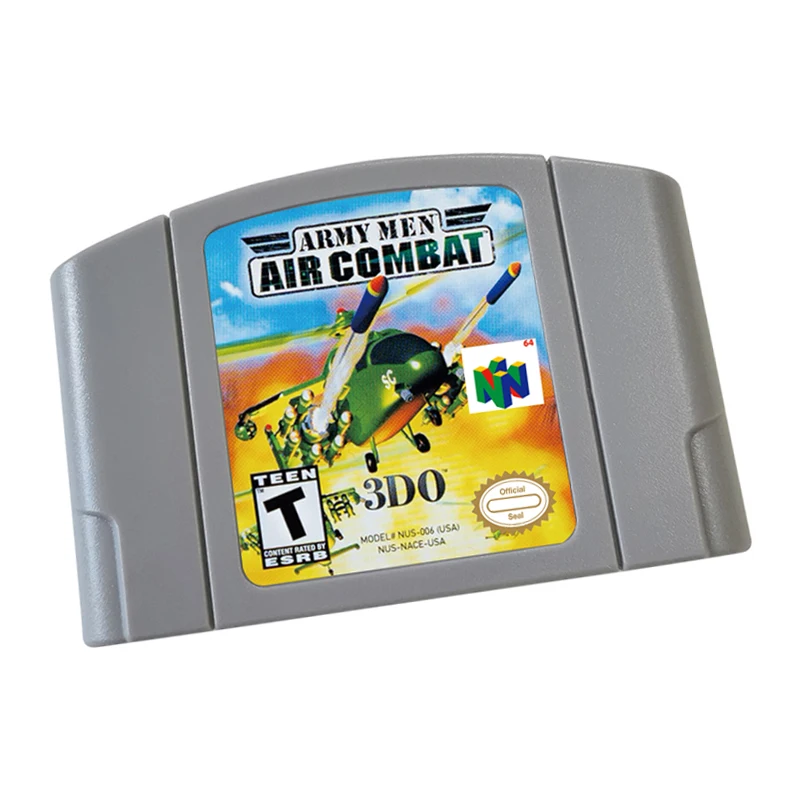 Game Card Cartridge System Console for N64 64 US Version -Army-Men-Air-Combat