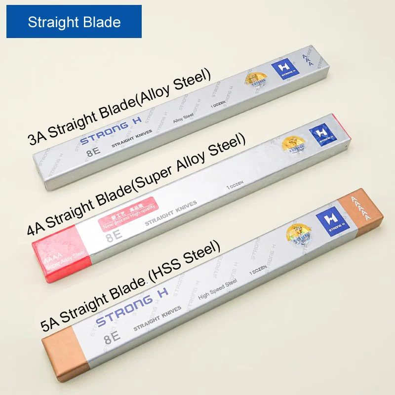 

High Quality Straight Blade For KM and Eastman Cutting Machine Fabric Cut Knife Strong H Brand 5,6,8,10,12,15 inch