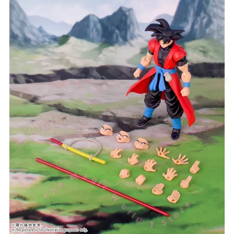 Em estoque demoníaco ajuste dragon ball son goku figura de ação goku tempo e espaço vanguard figura tempo e espaço rang brinquedos personalizados
