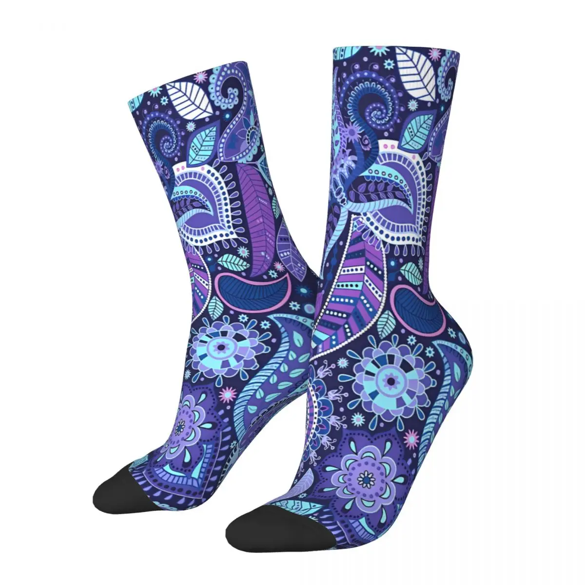 Vera Bradley Paisley Purple Socks Male Mens Women Winter Stockings Printed