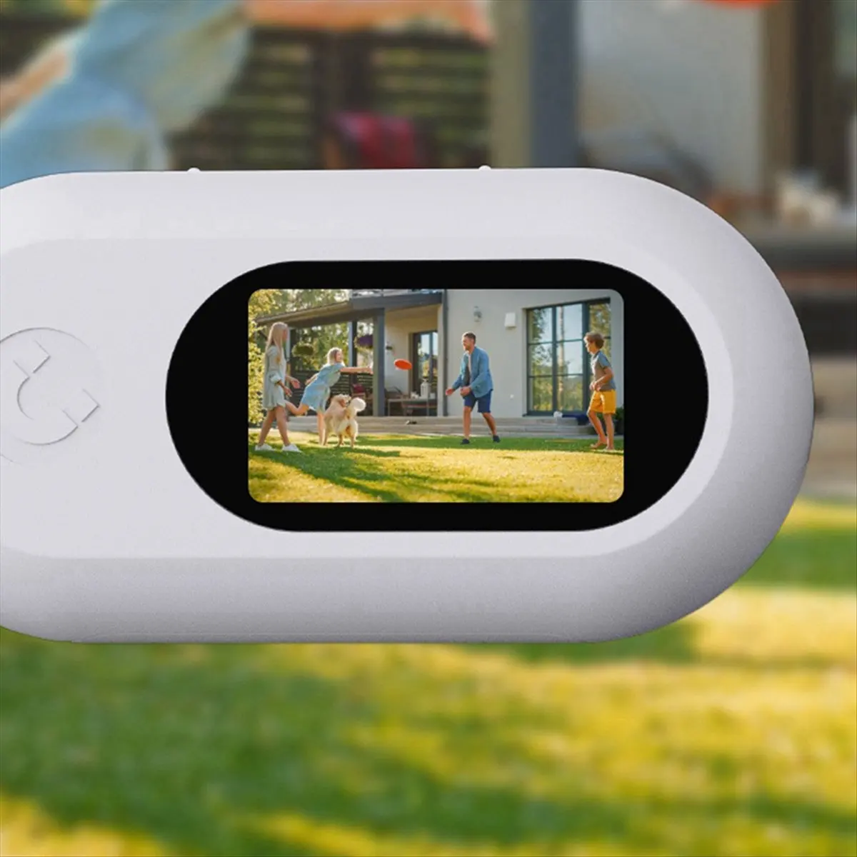 A14M Pet Collar Camera for Pet Camera and Monitor with Wide Angle Lens, Mini Portable Stabilized Sports Body Camera White