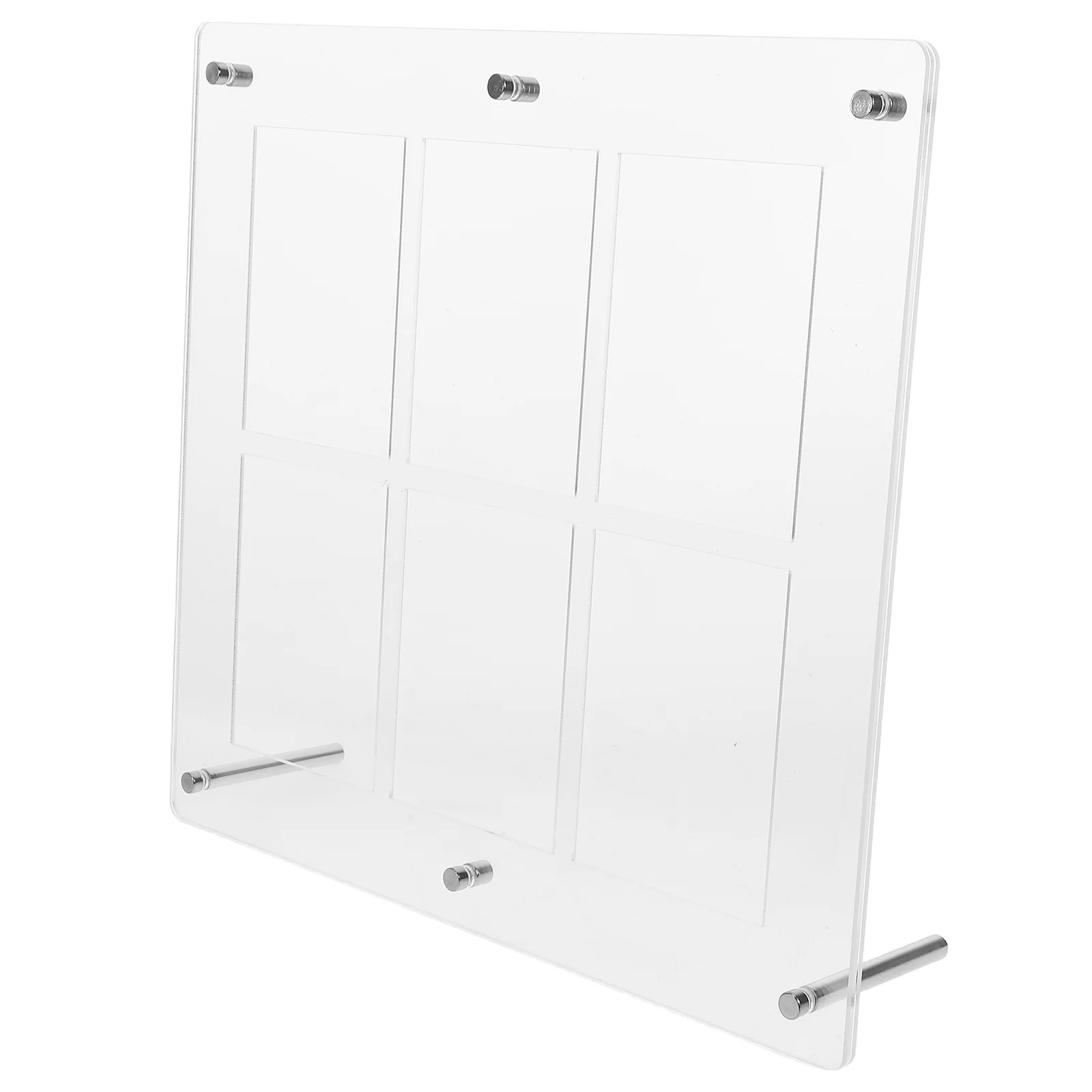 

1Set Clear Trading Card Display Frame Acrylic Wall Mount Case for Game Card Collection Dust Resistant Stable Support