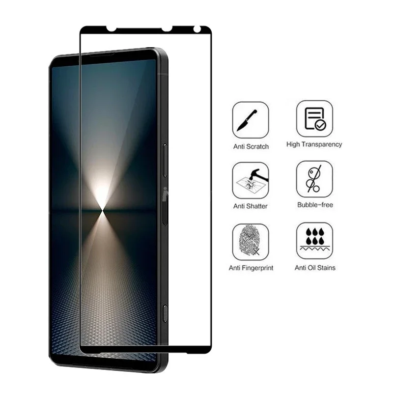 3 Pcs Tempered Glass For Sony Xperia 1 Vi 5 Vi 10 Vi 10 V 5 V 1 V Iv Iii Ii 5 1 10 Lite Plus Curved Full Cover Screen Protector