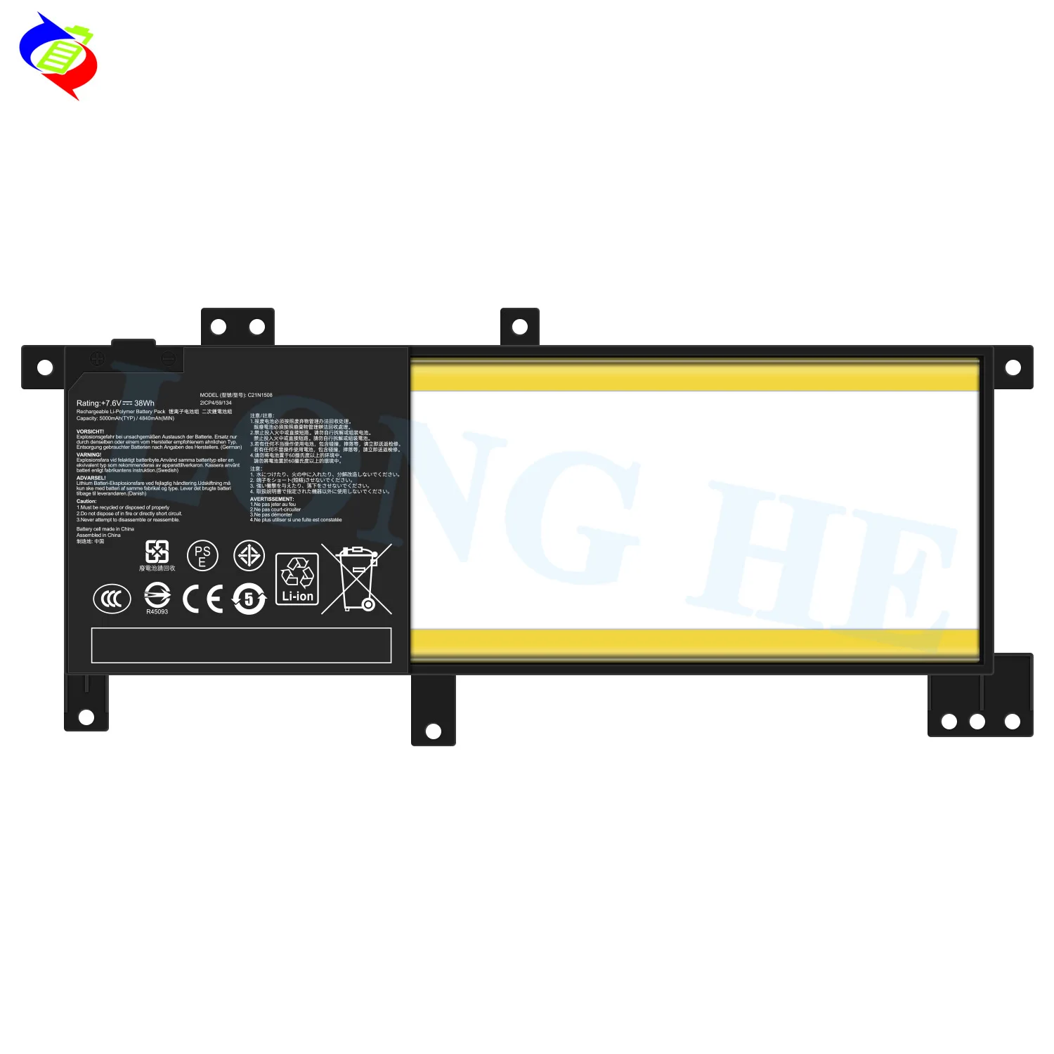 C21N1508 Laptop Battery for ASUS X456U X456UA X456UR X456UV A456U X456UB X456UF X456UJ F456U K456U R457U 38Wh Battery