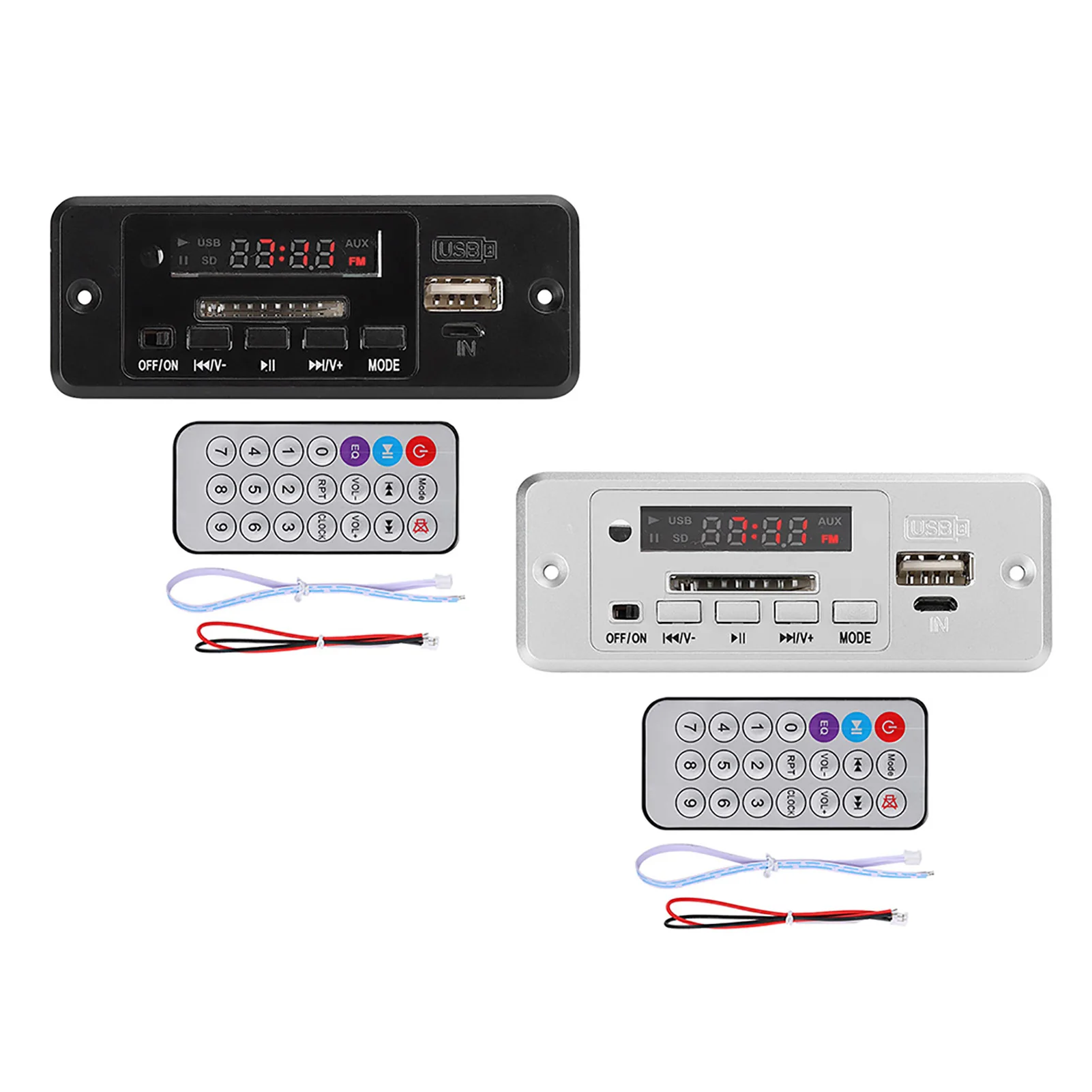 Moduł dekodera audio MP3 5V USB Radio FM Płytka dekodująca MP3 Odtwarzacz muzyczny z wzmacniaczem mocy do elektroniki DIY Audio domowe samochodowe