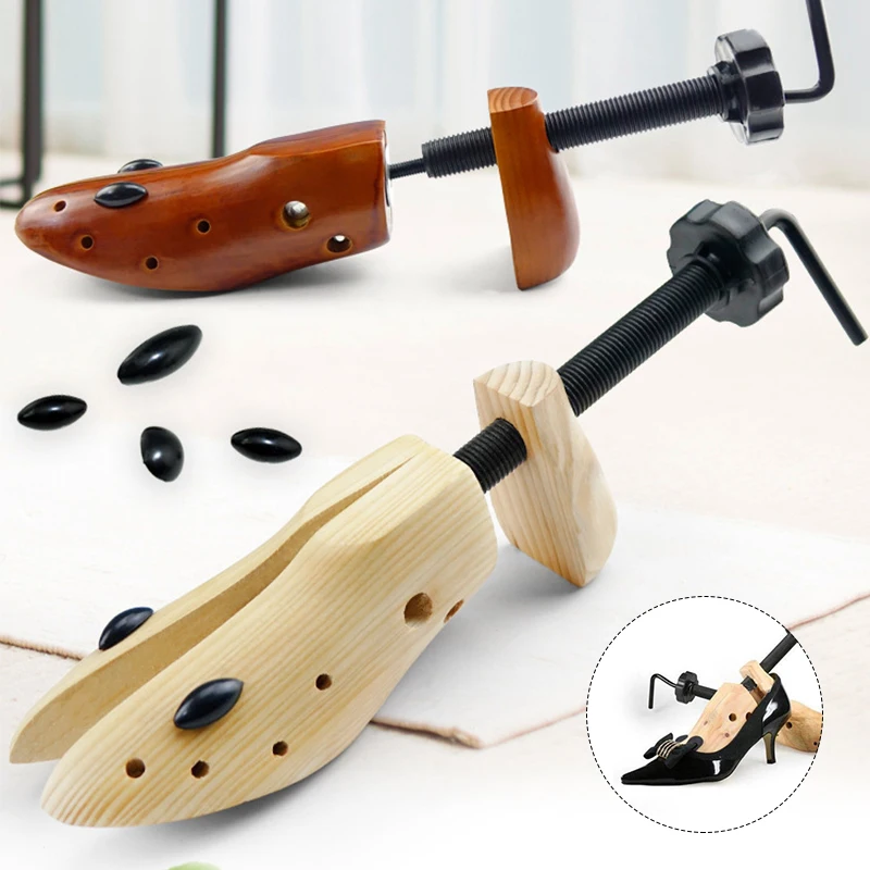 

Shoe Stretcher Wooden Shoes Tree Shaper Rack Pine Wood Shoe Adjustable Pumps Boots Expander Trees Size S/M/L For Women Man