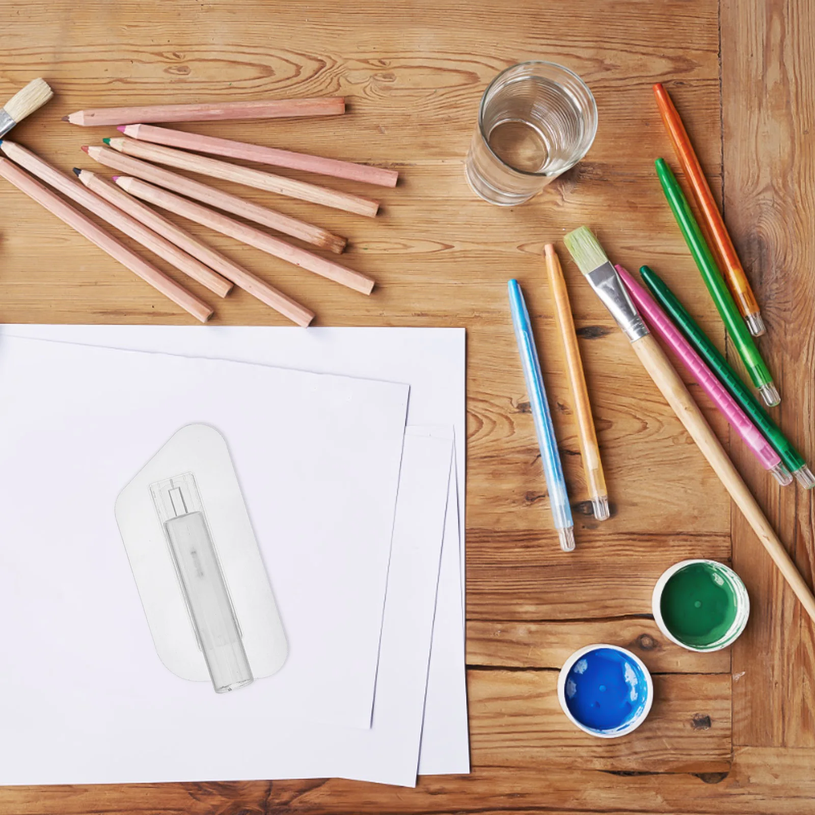 

Clear Polygonal Drywall Trowel Transparent Flat Finishing Smoothing Tool Artistic Plastering Tile Concrete Masonry Hand Tool