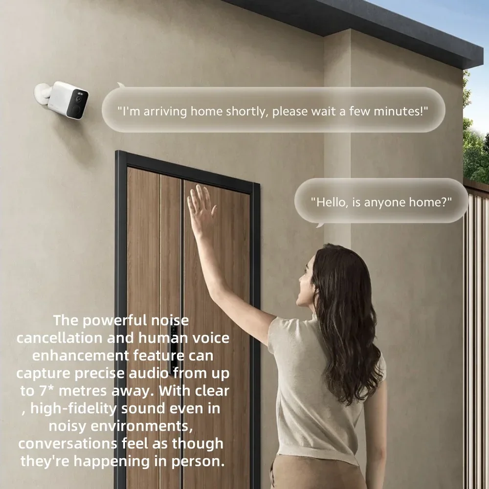Xiaomi BW500 Außenkamera, 2,5 K HD, Nachtsicht, 10 m Farbe, KI-Sicherheit, IP67, wasserdicht, lange Akkulaufzeit, Smart-Home-Überwachung