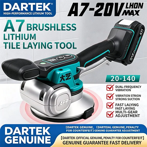 

Dartek A7-20-140 High-Power Tile Tiler Lithium-ion Battery-Powered Tiles Tile-Laying Machine And Essential Tool For wall Tiles