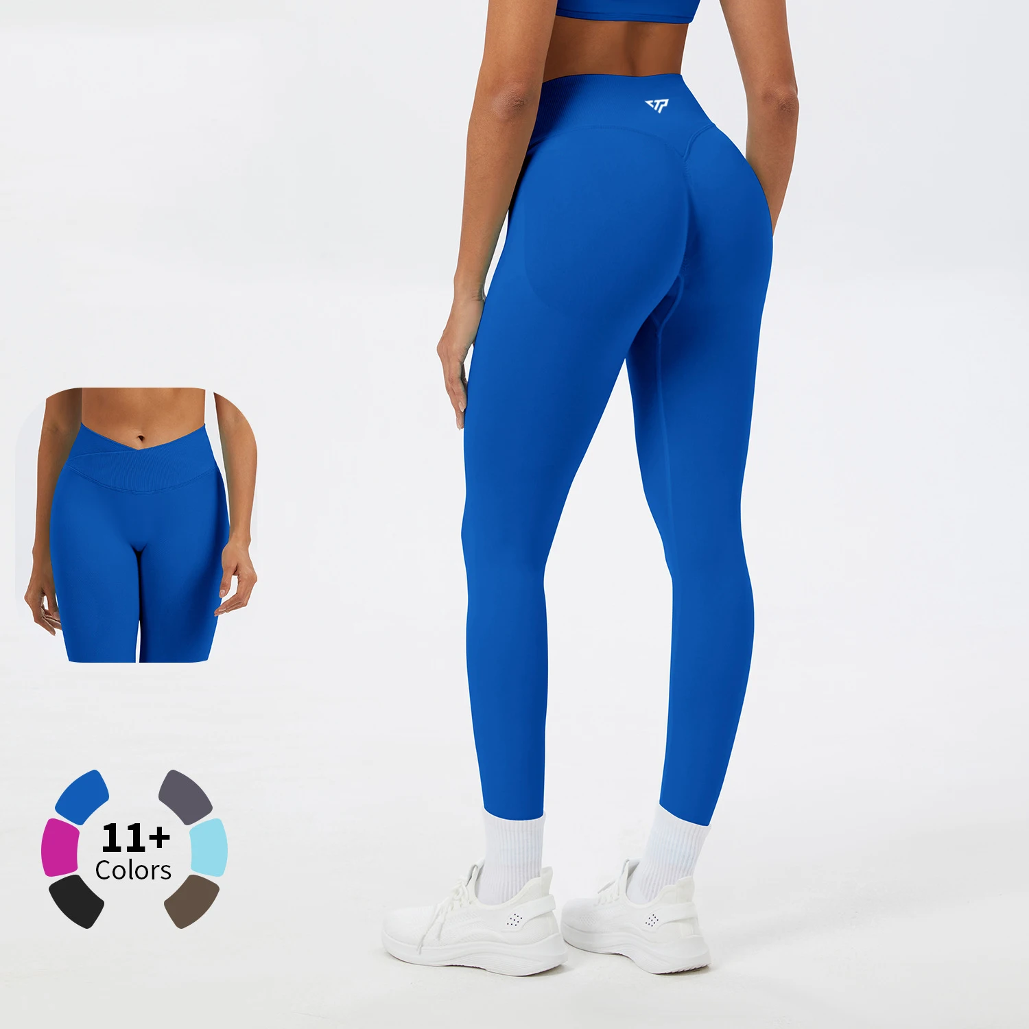 KEEP THAT PUMP Yoga Leggings Women's Gym Workout High Waist Seamless Fitness Clothes Printed Hip Pleated Tight Scrunch Butt Pant