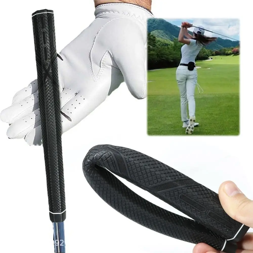 Premium Hexagon Design Golf Club Grip Elastic Rubber Enhanced Grip Golf Club Cover Non-slip Rubber Sleeve Universal