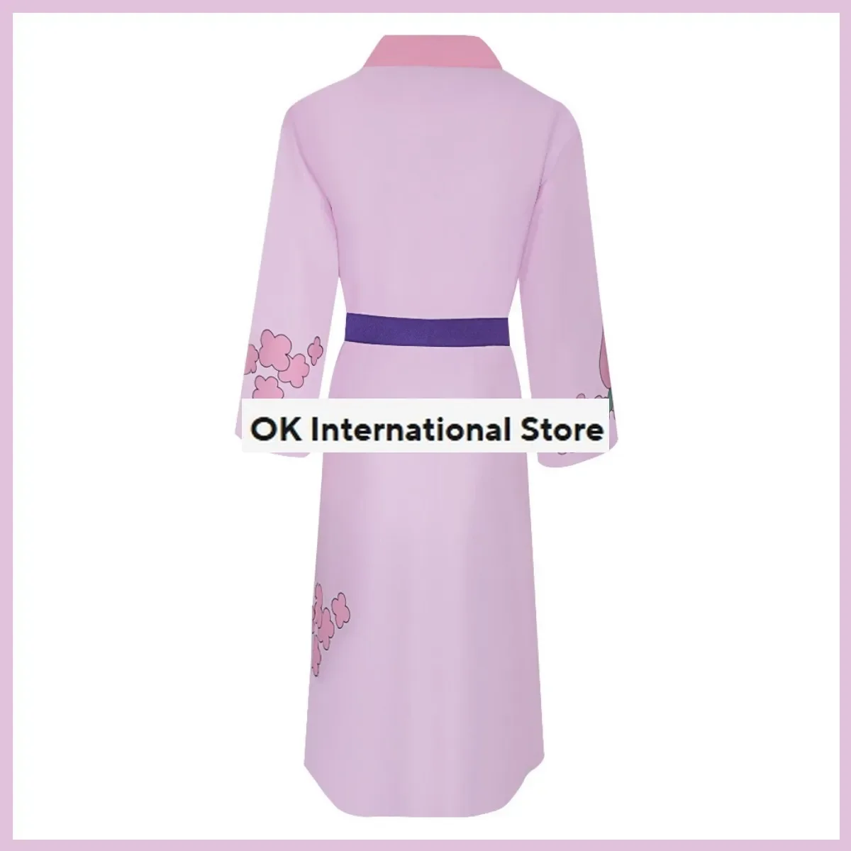 Anime Kozuki Momonosuke Cosplay Costume Wano Kuni pays enfance japonais rose Kimono Robe homme noël Halloween Costume