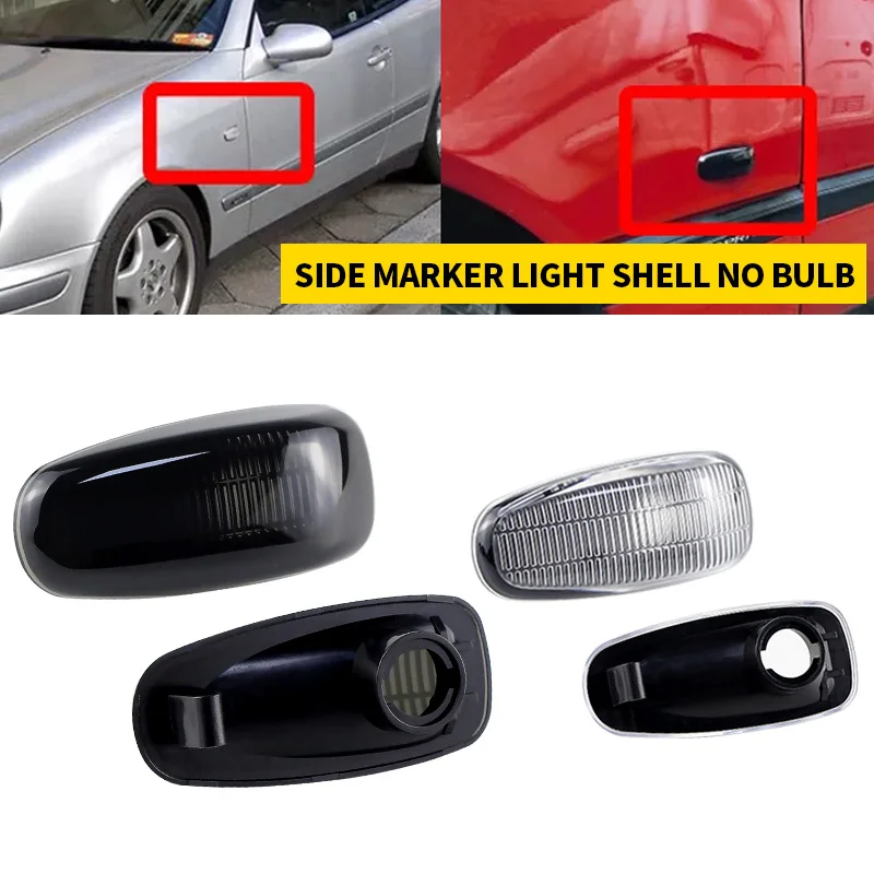 

2x Side Marker Light Turn Signal Lamp Cover without Bulb 2108200921 for Mercedes-Benz Vaneo W414 2002-2005 W638 96-03 W210 S210