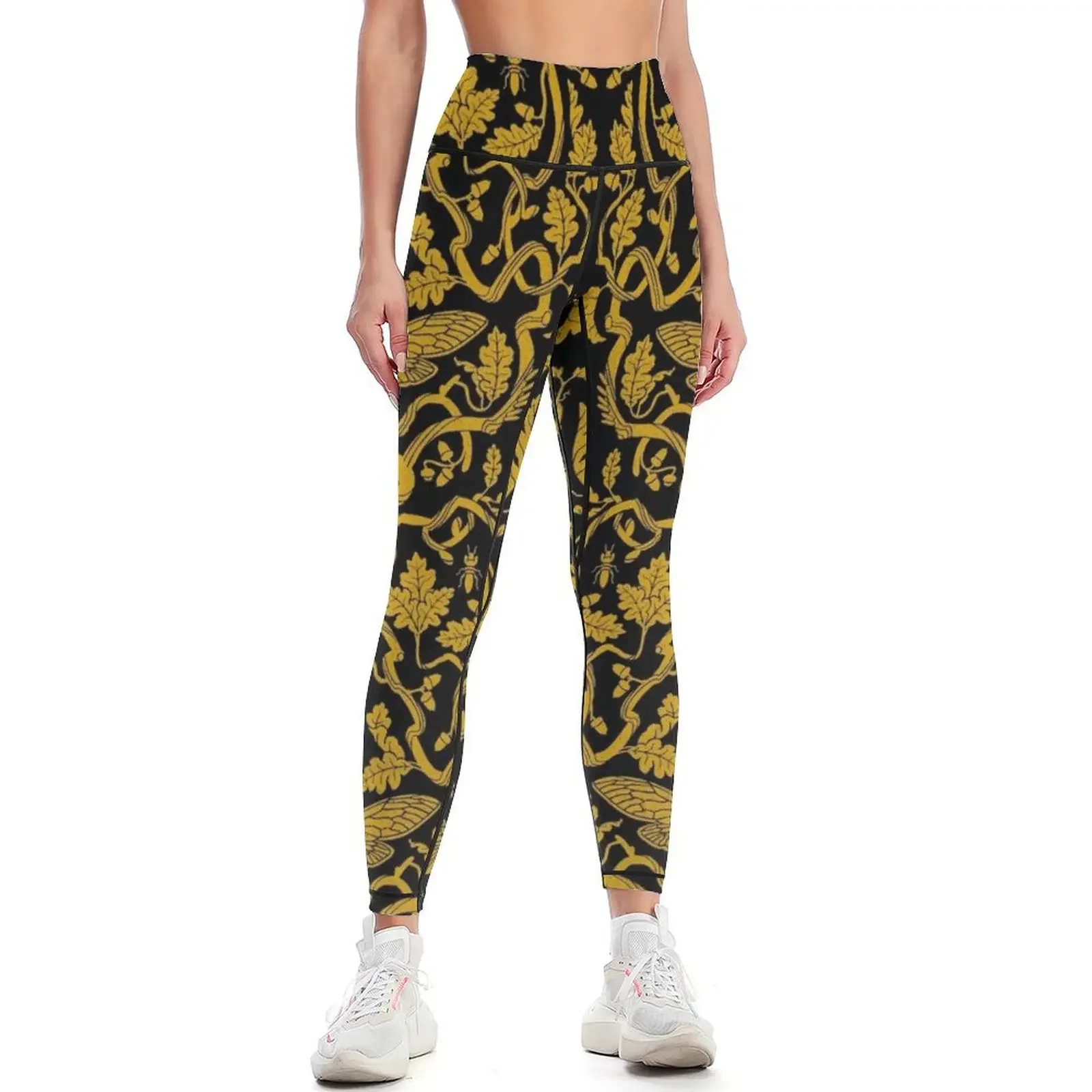

Cicada Oak Dark Leggings gym's sportswear harem pants jogging pants for fitness Womens Leggings
