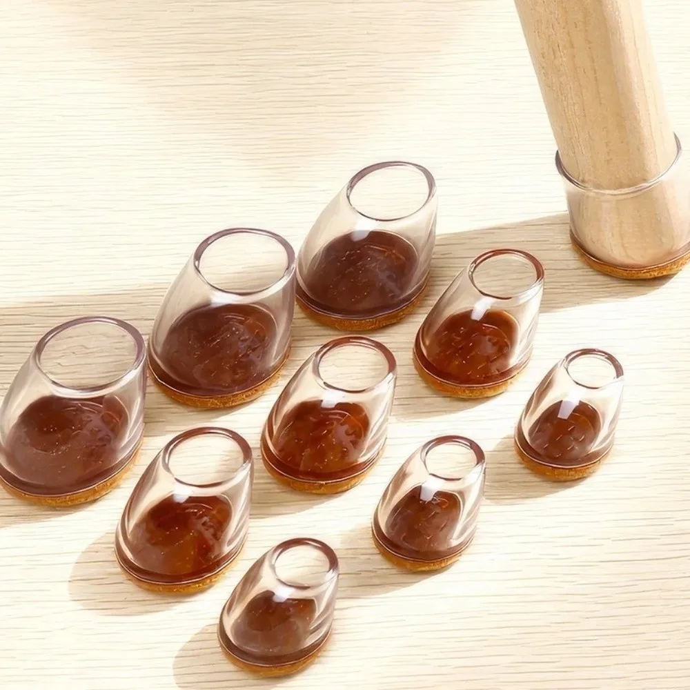 8 قطعة حماة ساق الكرسي القطرية أغطية القدم متعددة الوظائف حماية الأرضيات الخشبية سميكة التفاف ورأى منصات مرنة #1