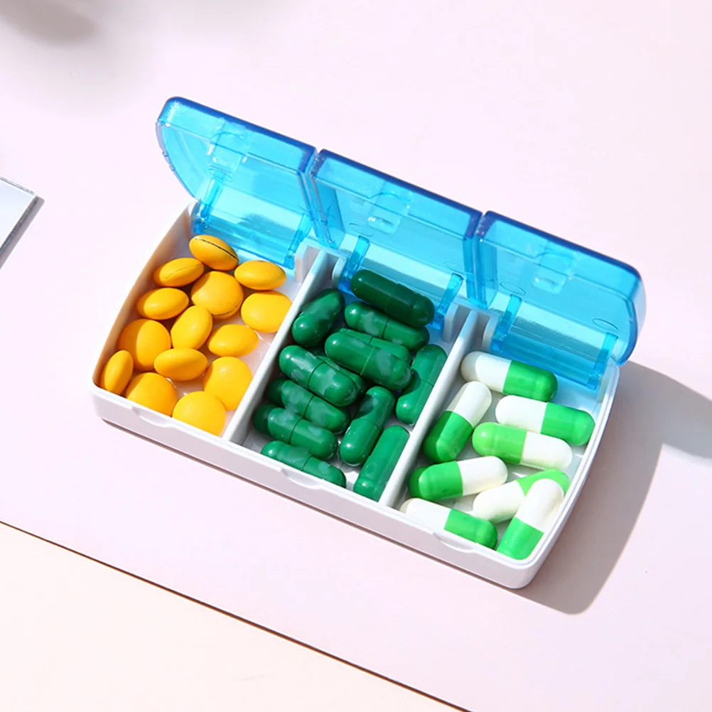 1pc 3grids Small Pill Daily Mini Pill Organizer Travel Pocket Carry With You Portable Medicine Storage