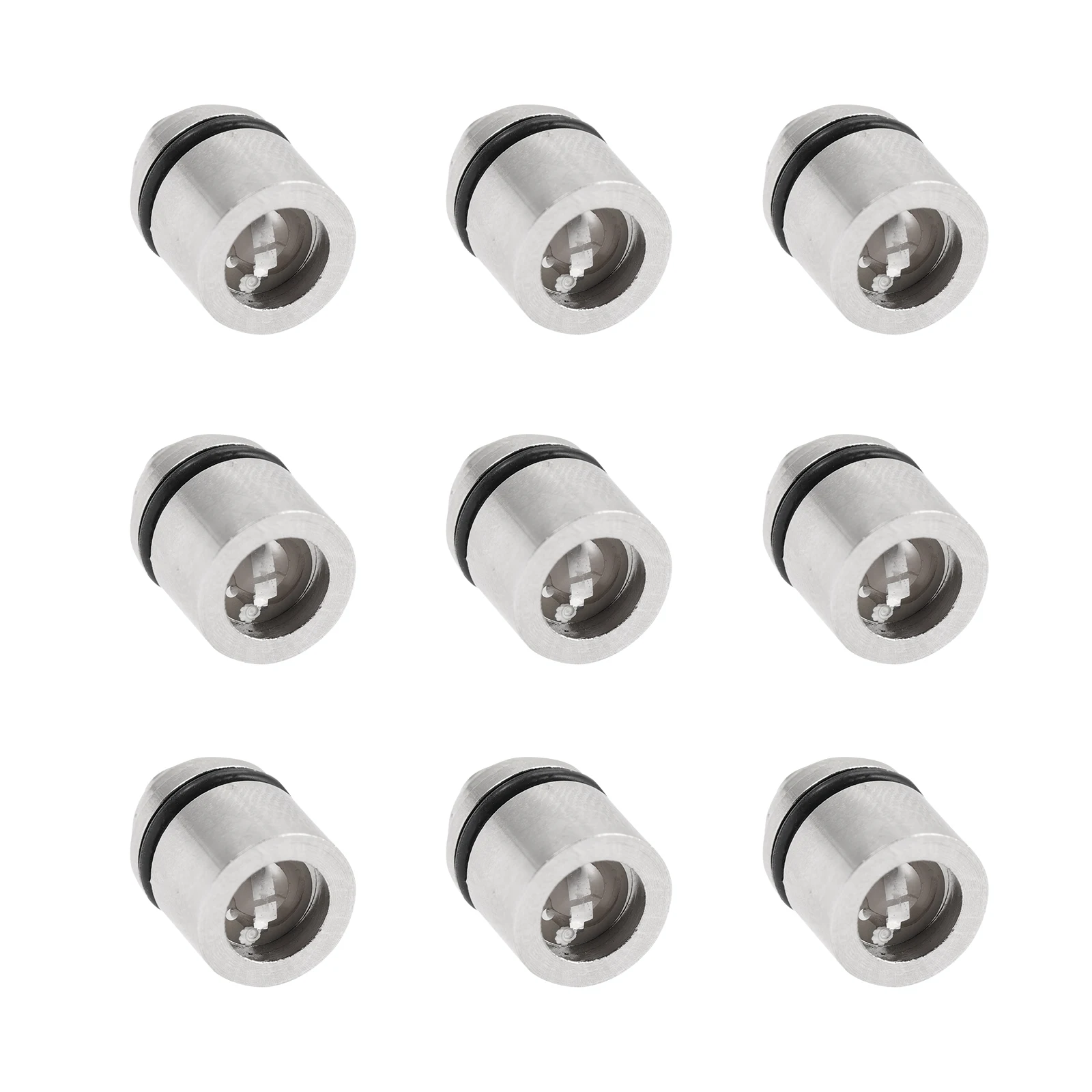 9pcs Light Base Accessories Mini Plastic Led Keychain Glow Bulb Tube Seven Color Changing Portable LED