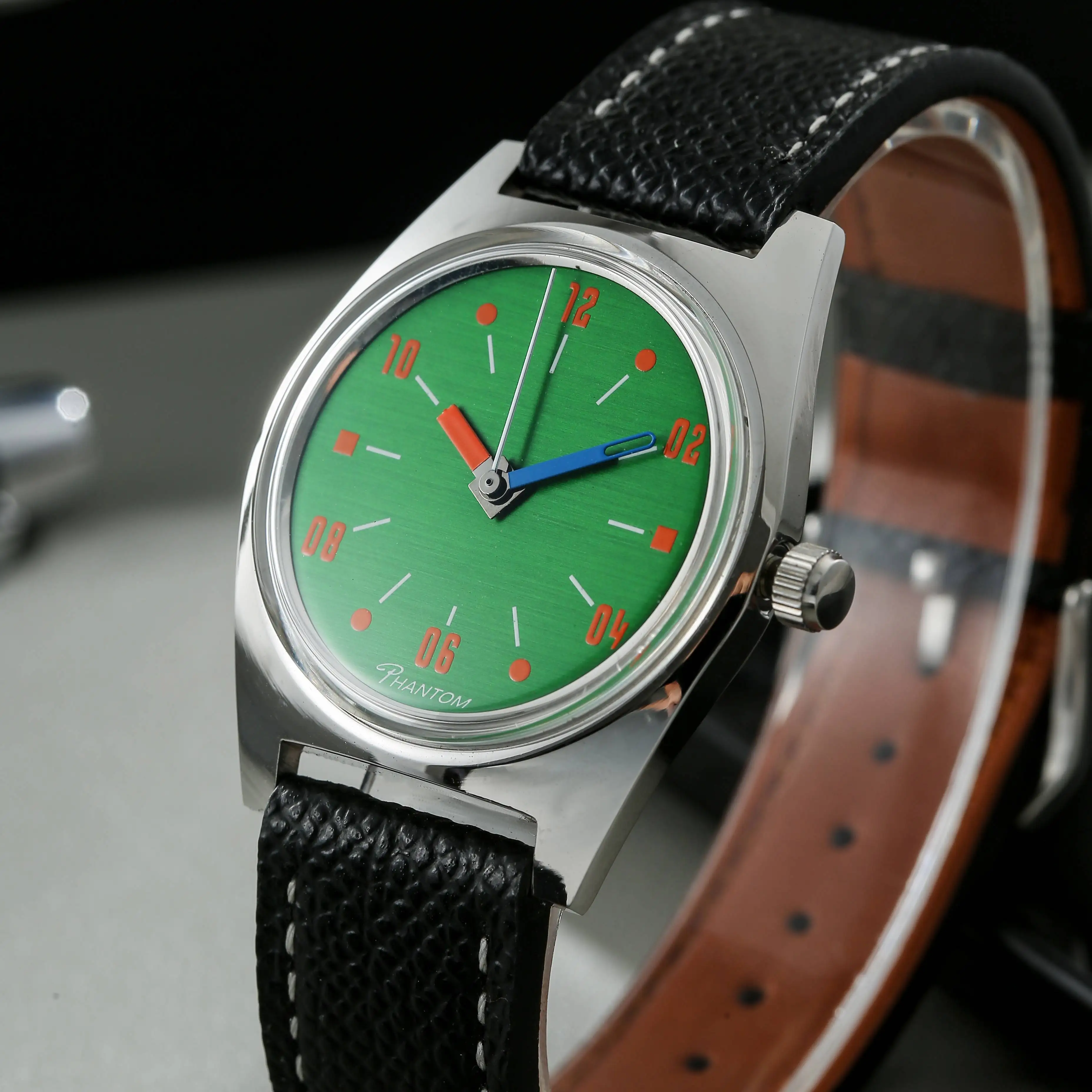 PHANTOM Mechanical Watch 36mm Retro Men's Mechanical Watch Shanghai 8120 Manual Movement Suitable for Men's Gifts China Watch