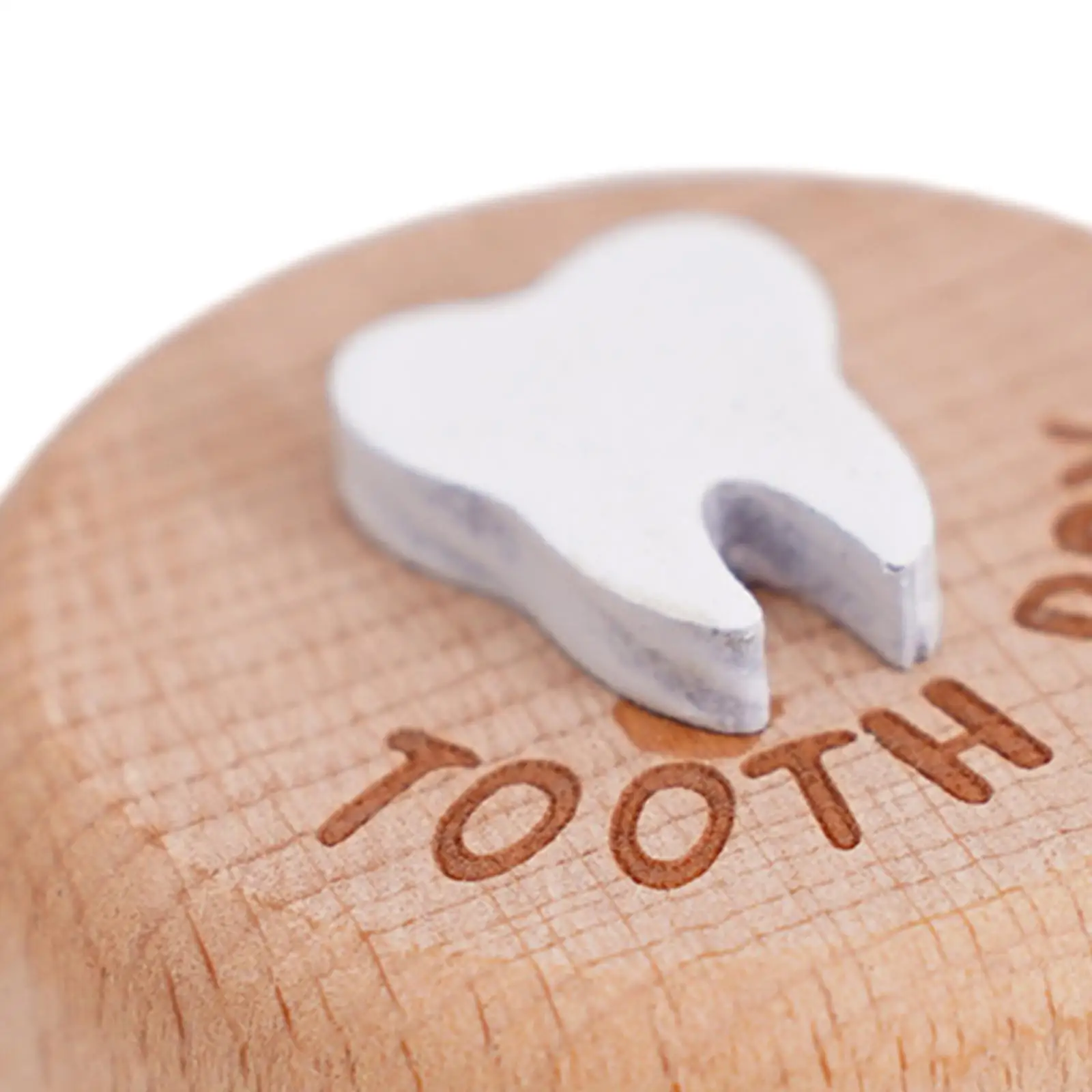 صندوق تذكار خشبي لأسنان الأطفال، منظم لحفظ الأسنان مع حاوية ذاكرة للأطفال حديثي الولادة والأولاد والبنات