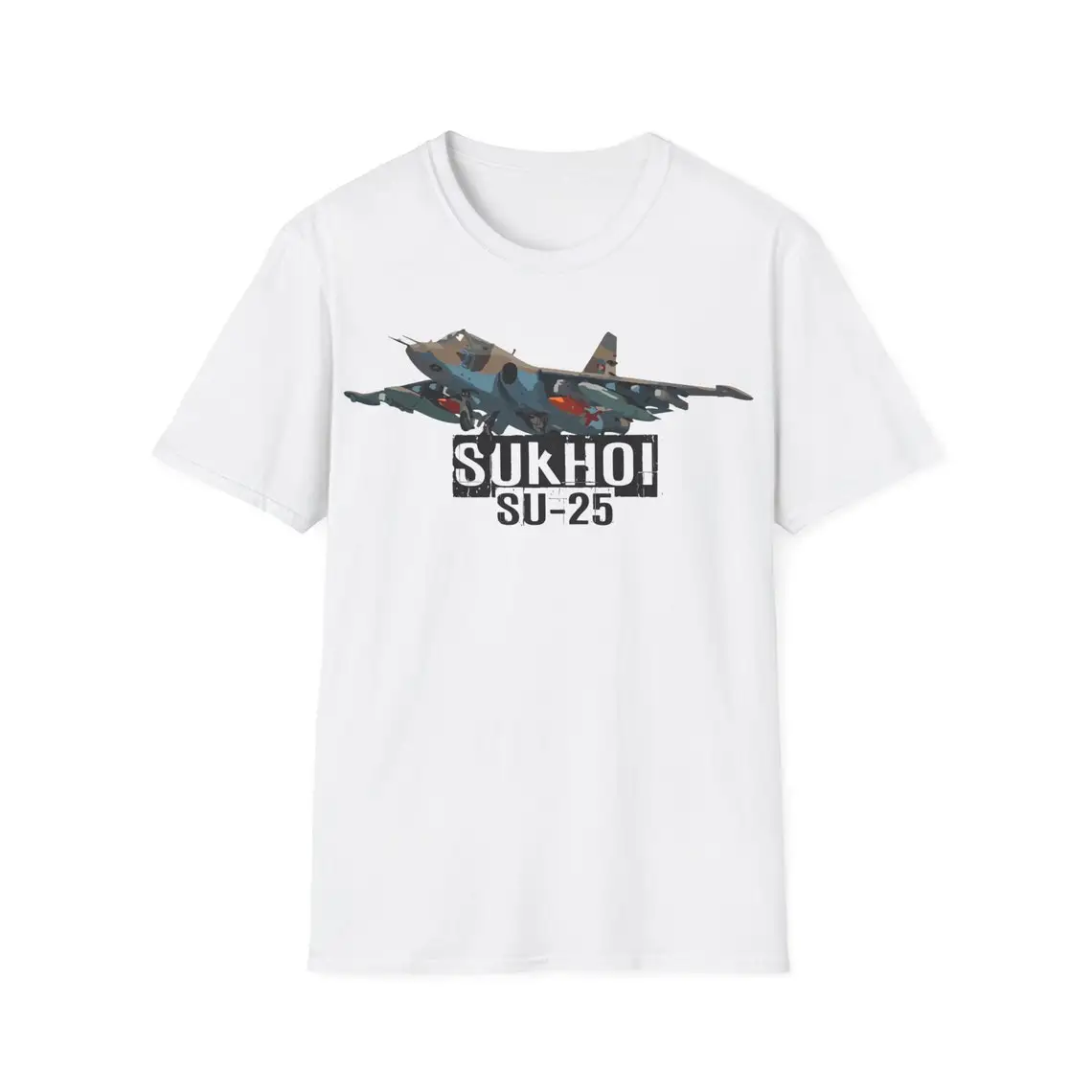 Soviet Sukhoi Su-25 Frogfoot Air Support Jet Aircraft T-Shirt 100% Cotton O-Neck Summer Short Sleeve Casual Mens T-shirt